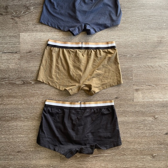 Boss Boxer Briefs Trio - Black, Navy, Tan - Picture 7 of 7